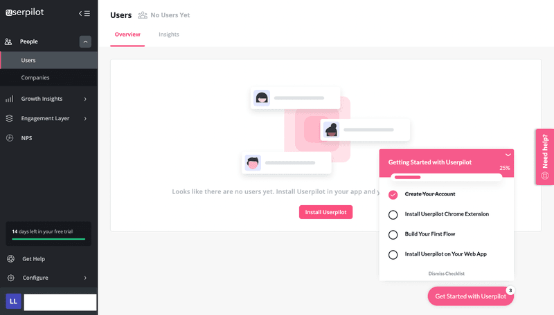 userpilot onboarding checklist example