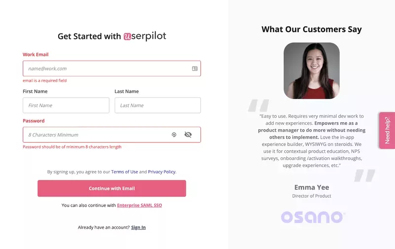 userpilot-signup-form-ui-feedback-customer-happiness-index