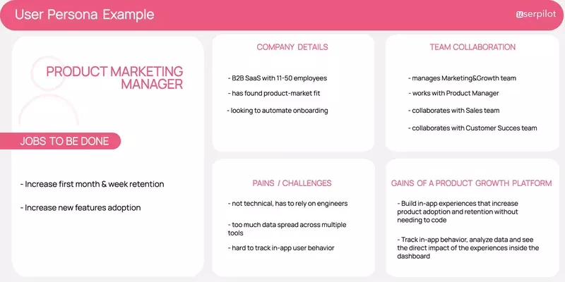 User persona example