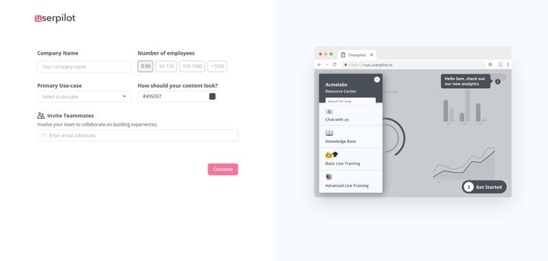 Screenshot of Userpilot