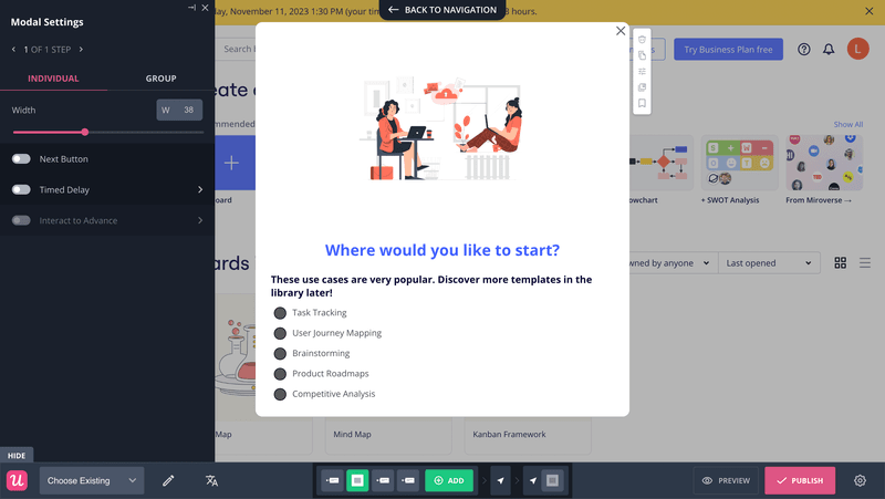 welcome survey increase ltv
