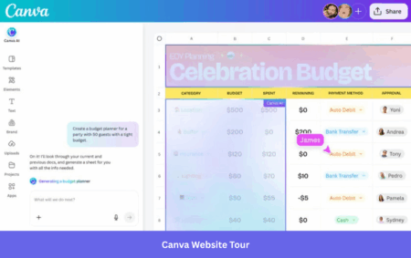 Canva Website Tour