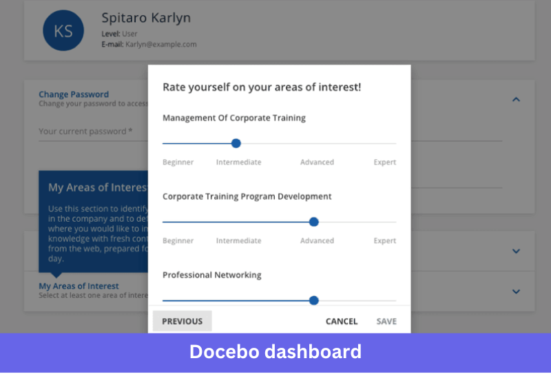 Docebo learning management system