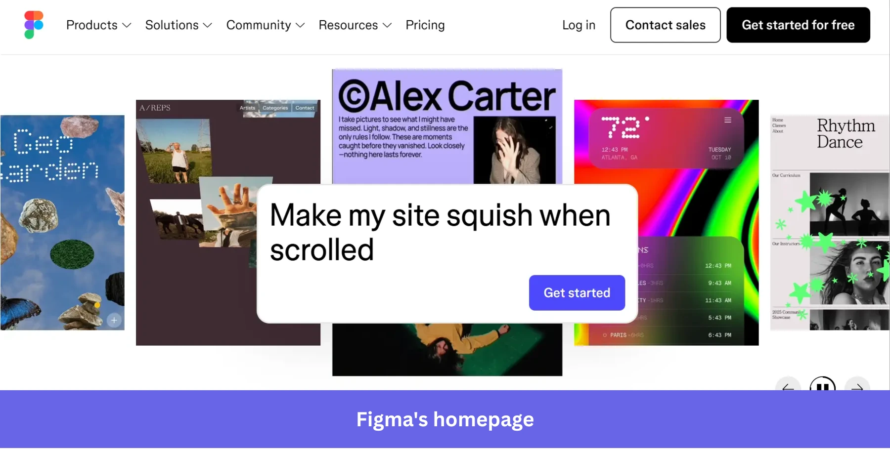 Figma's homepage