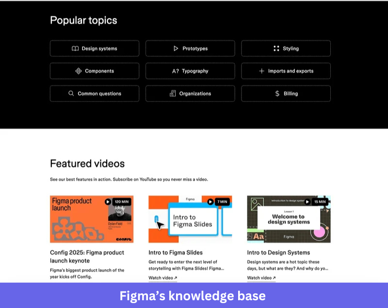 Figma’s knowledge base