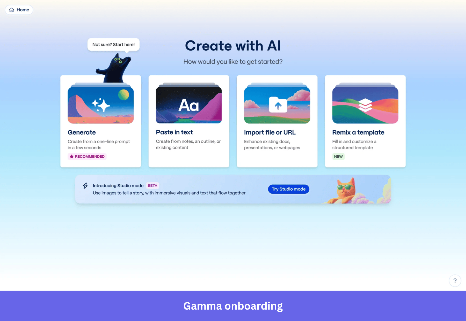 Gamma onboarding