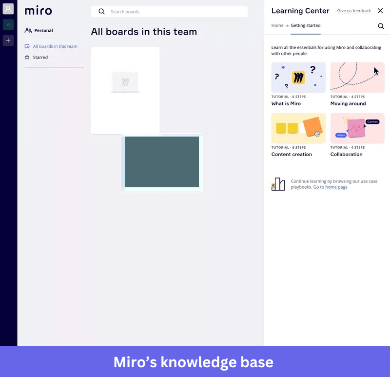 Miro’s knowledge base