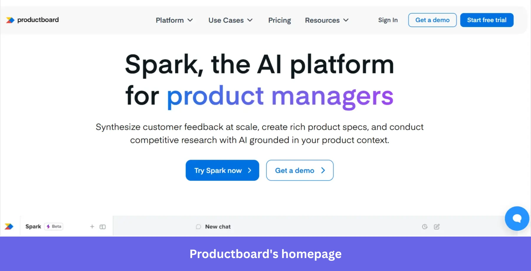 Productboard's homepage