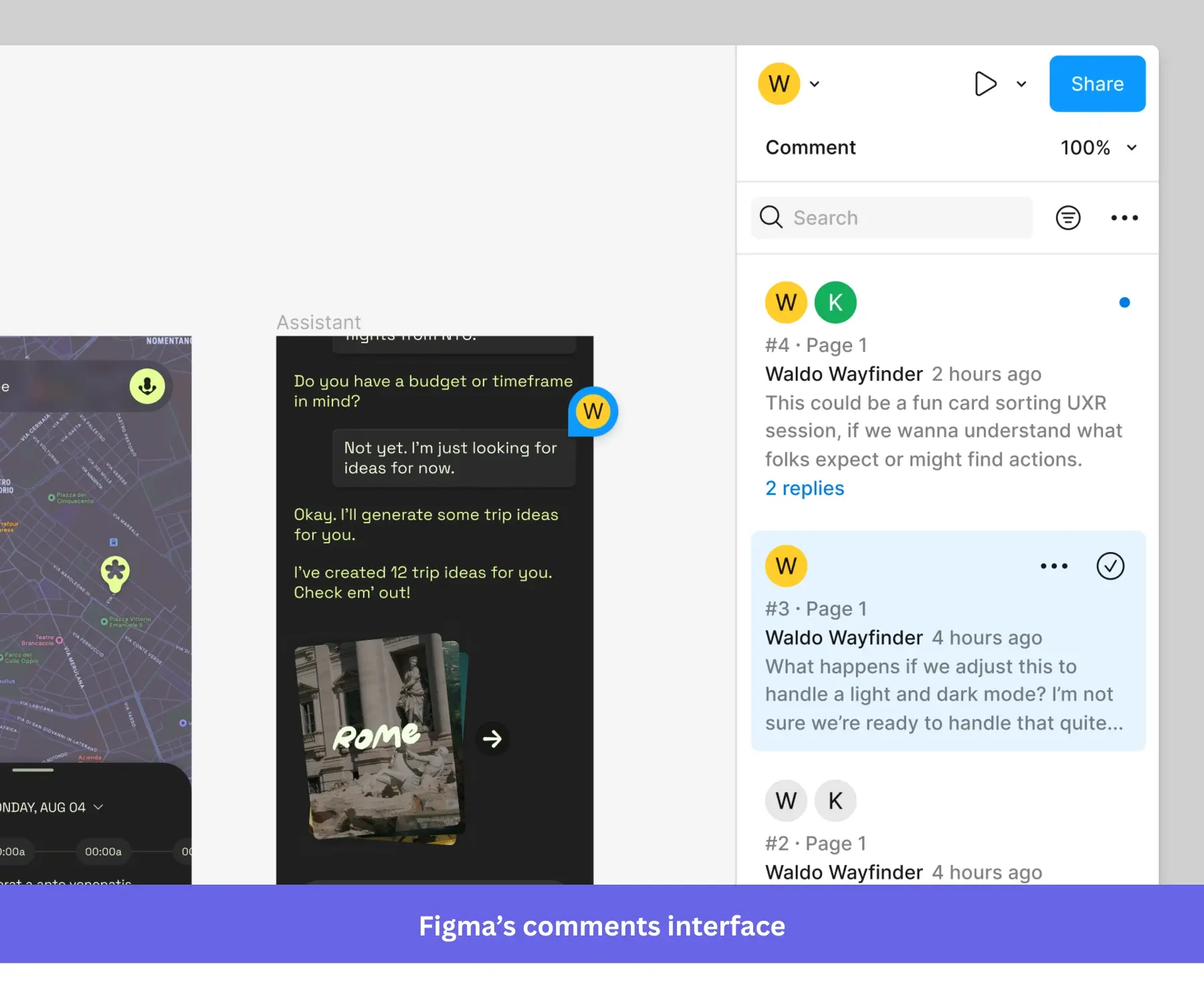 Figma's socialization feature encourages web and mobile users to stay engaged and build user habits that lead to retention.