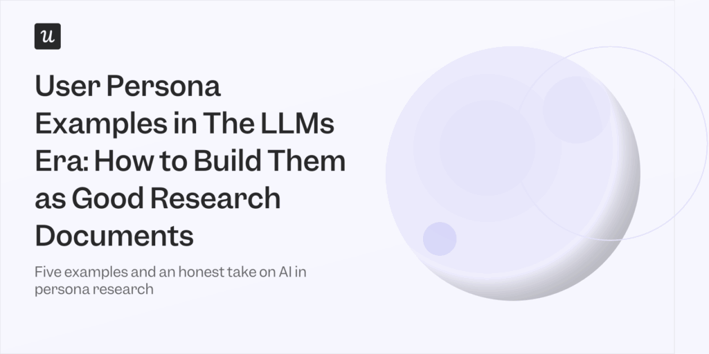 User Persona Examples in The LLMs Era: How to Build Them as Good Research Documents
