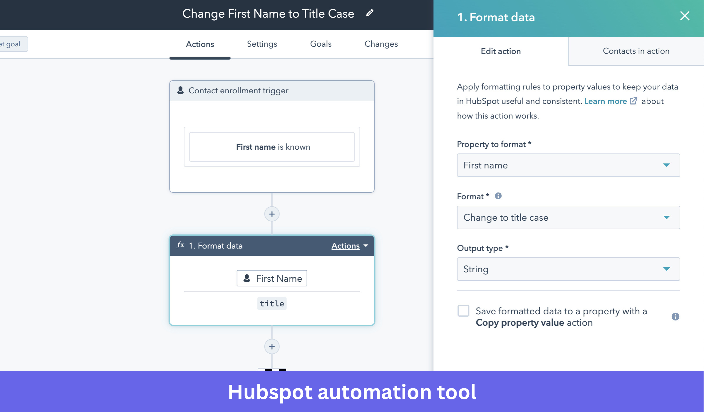 HubSpot automation tool