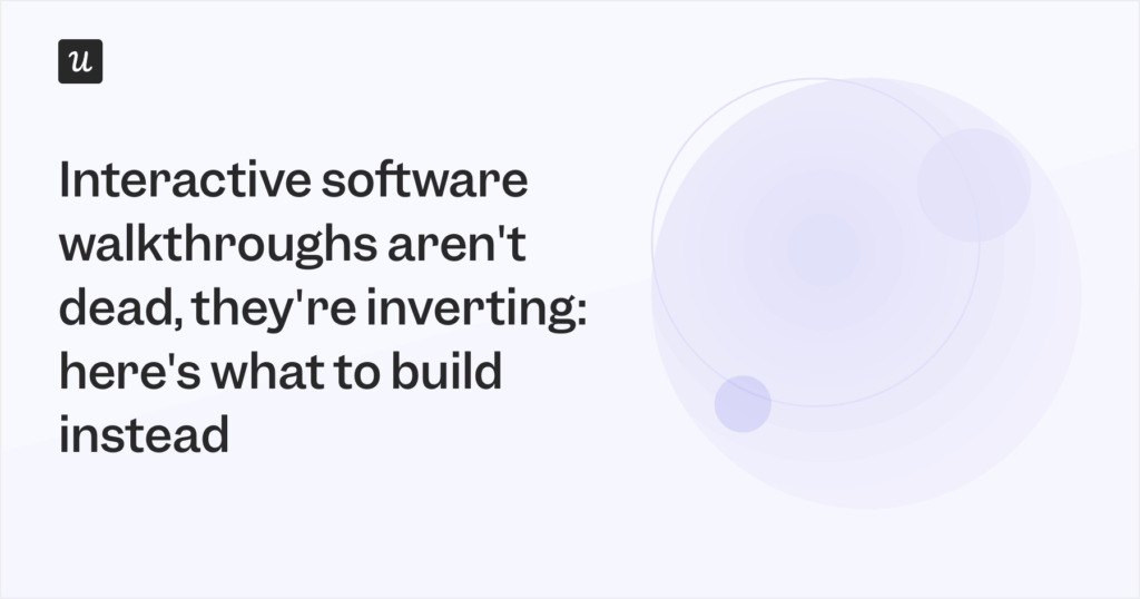 Interactive software walkthroughs