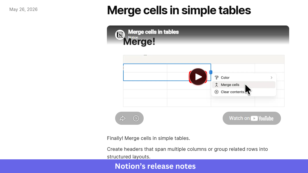 Notion’s release notes