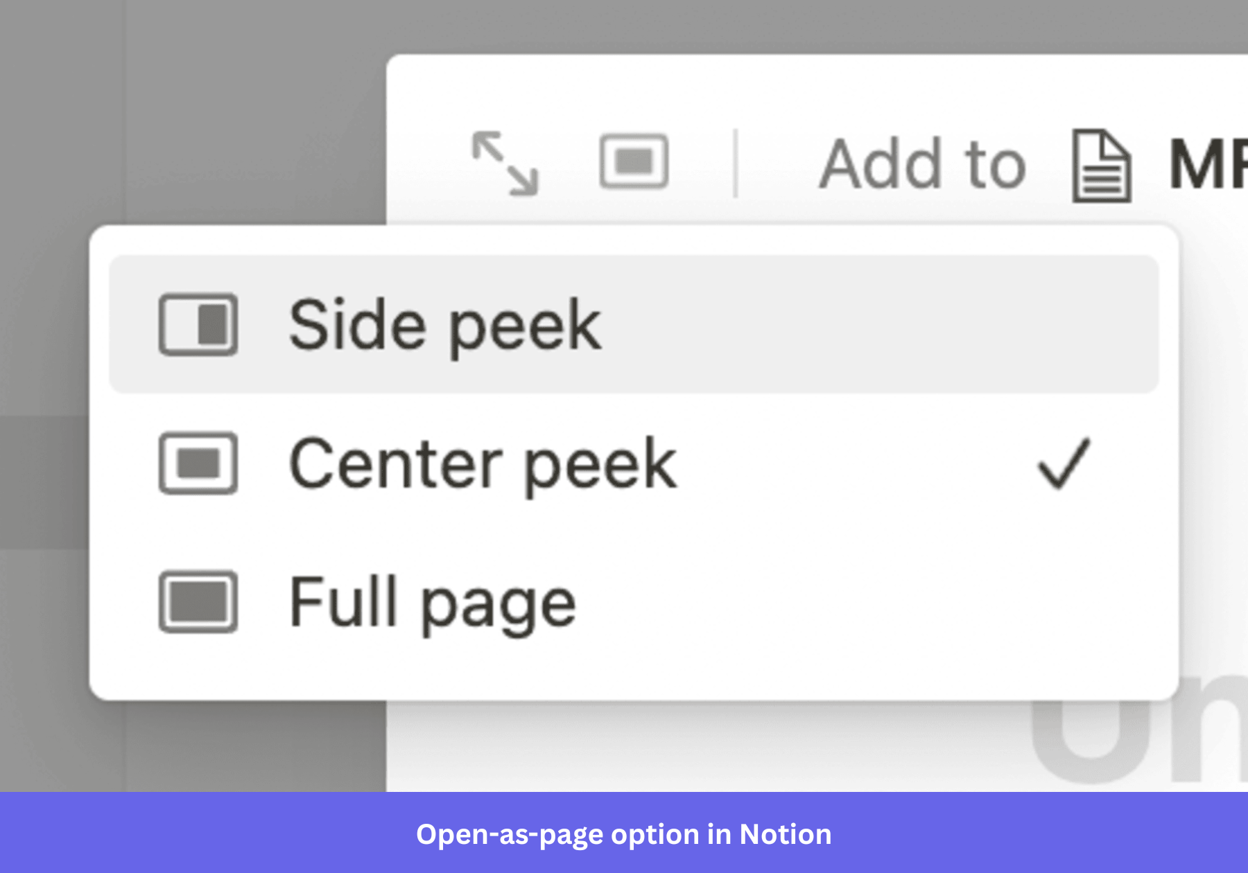 Open-as-page option in Notion