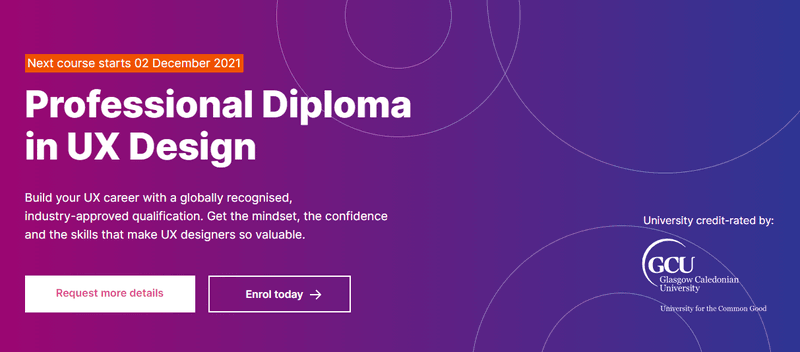 Professional diploma in UX design
