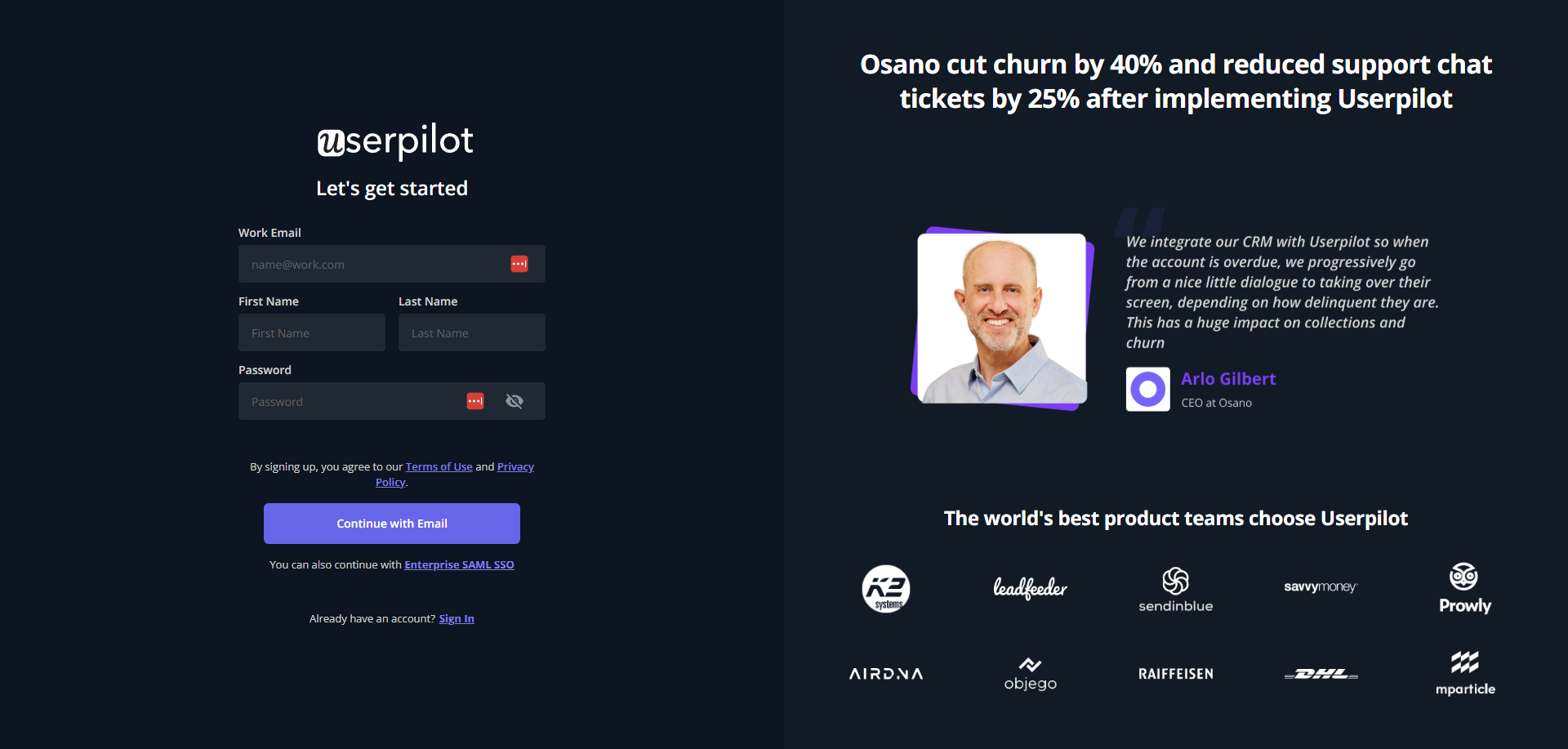Userpilot free trial length 14 days.