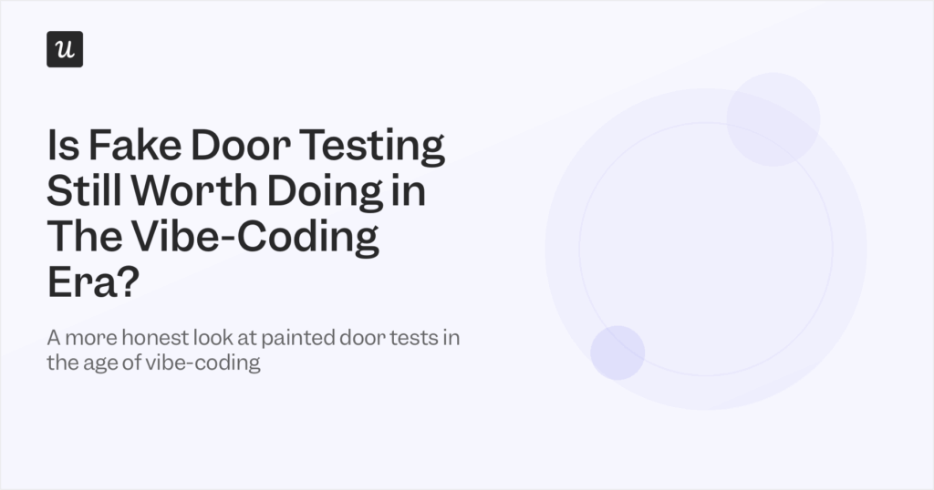 Fake door testing.