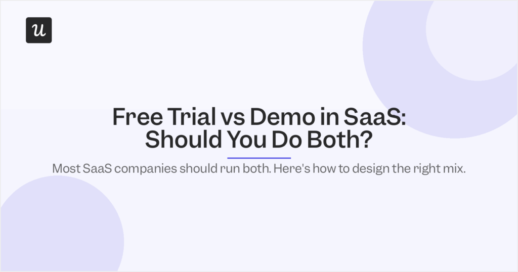 free trial vs demo saas