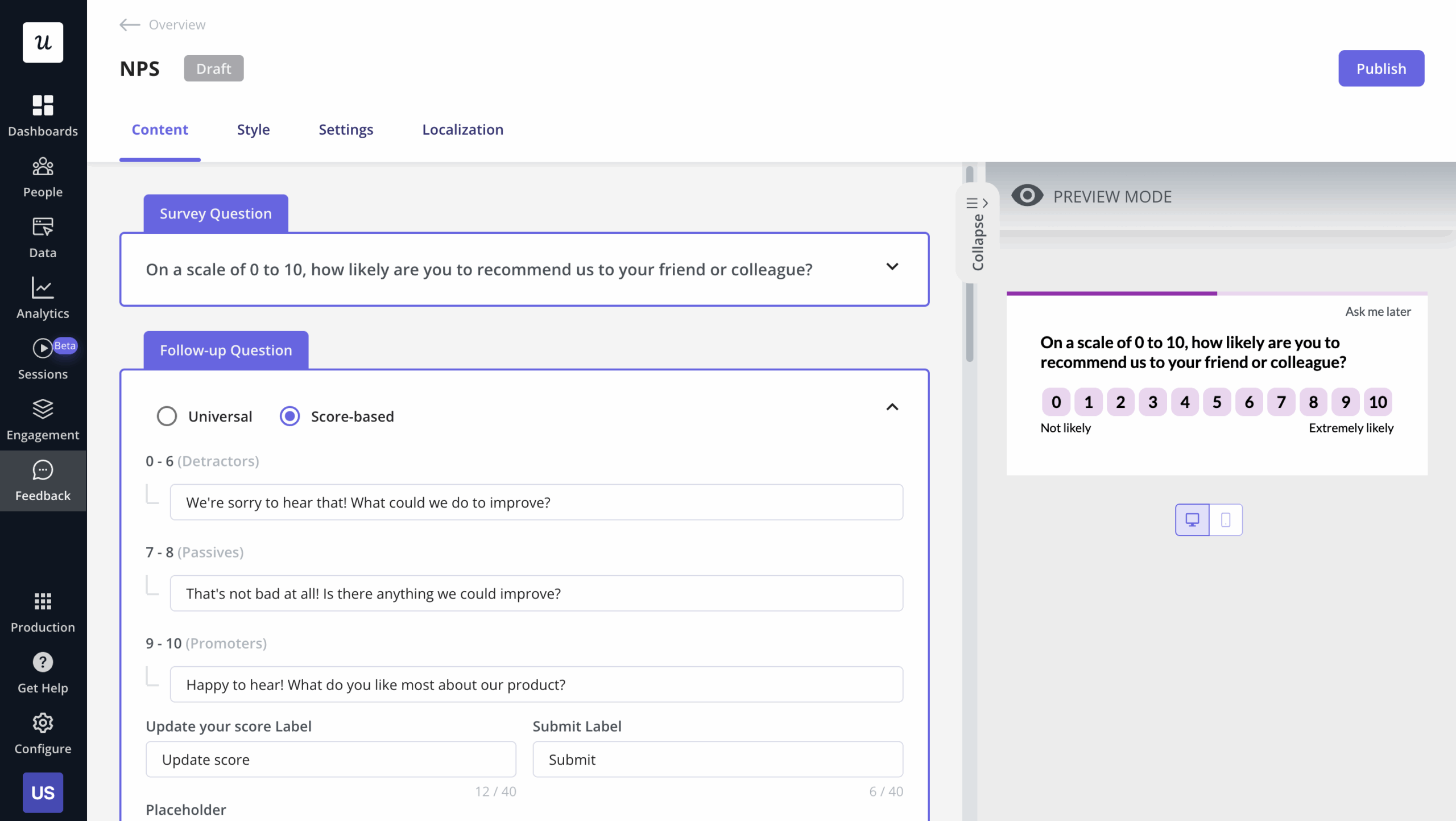 userpilot-nps-survey-editor