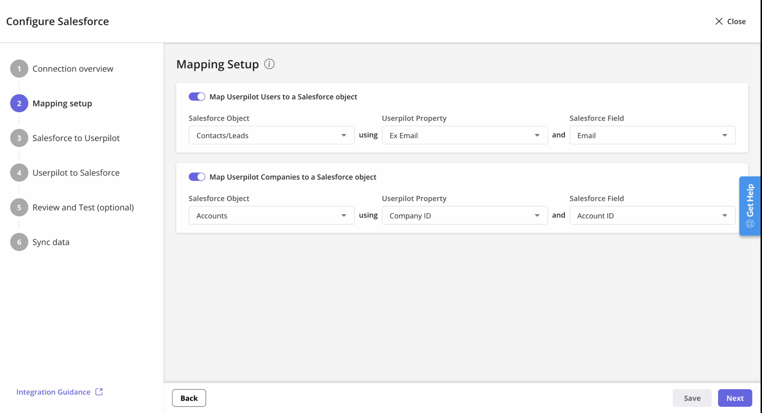 Map your objects and matching field
