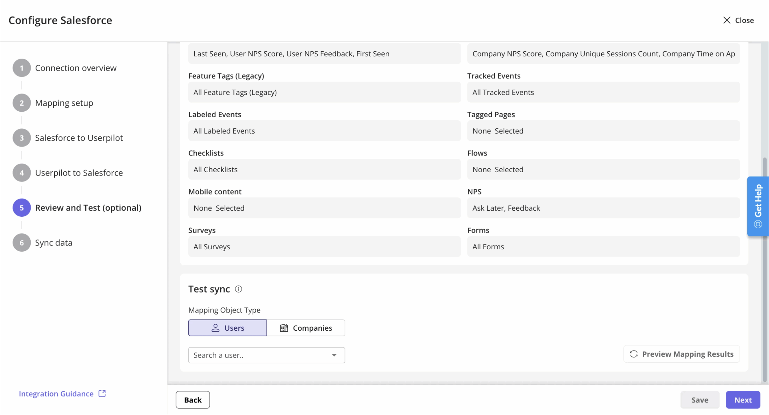 Review, test, then sync