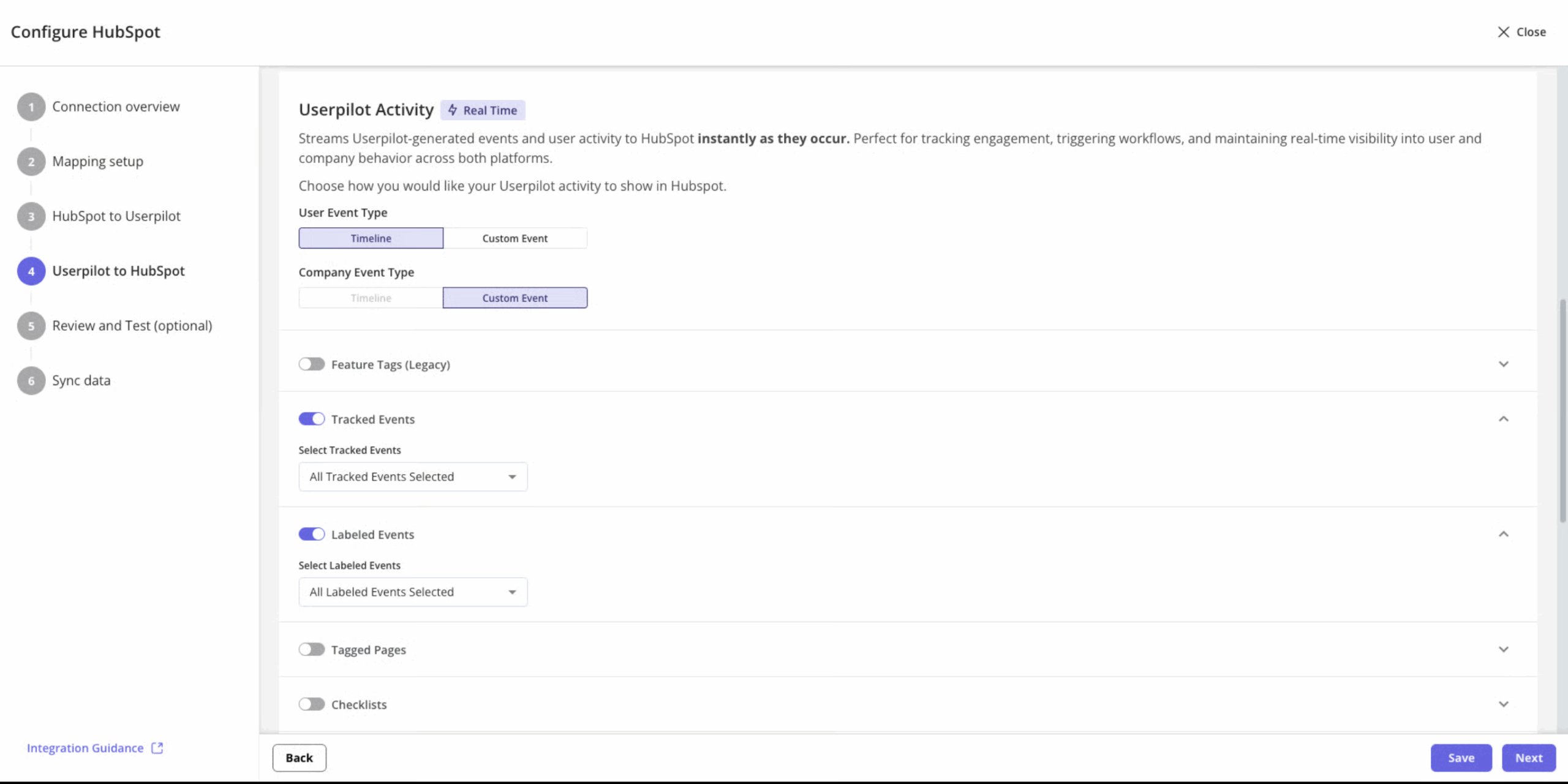 Sync Userpilot to HubSpot
