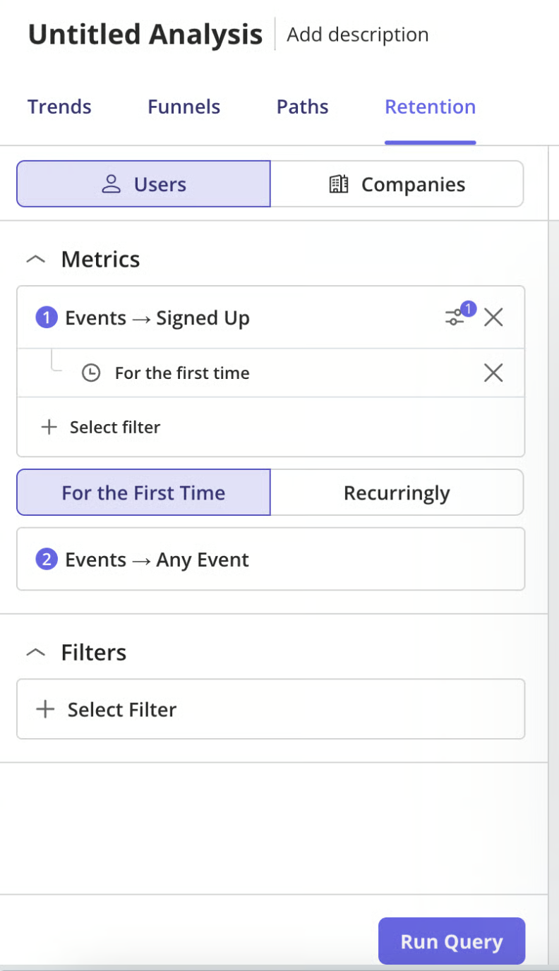 narrow the analysis with filters