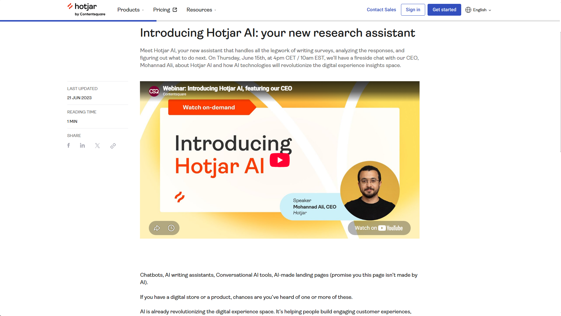 hotjar-ai-example