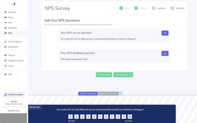 Appcues-NPS-survey