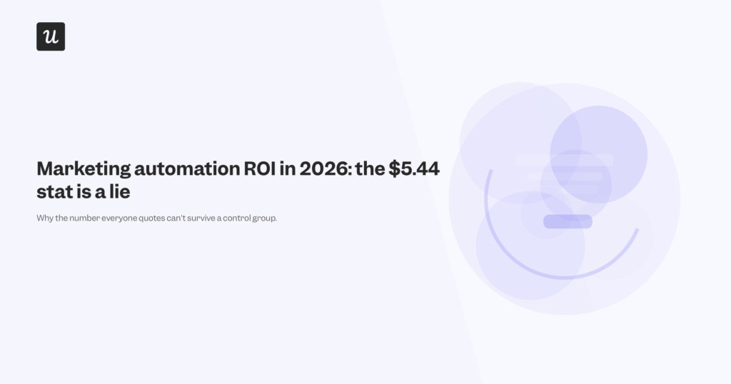 Marketing Automation ROI in 2026: The $5.44 Stat Is a Lie