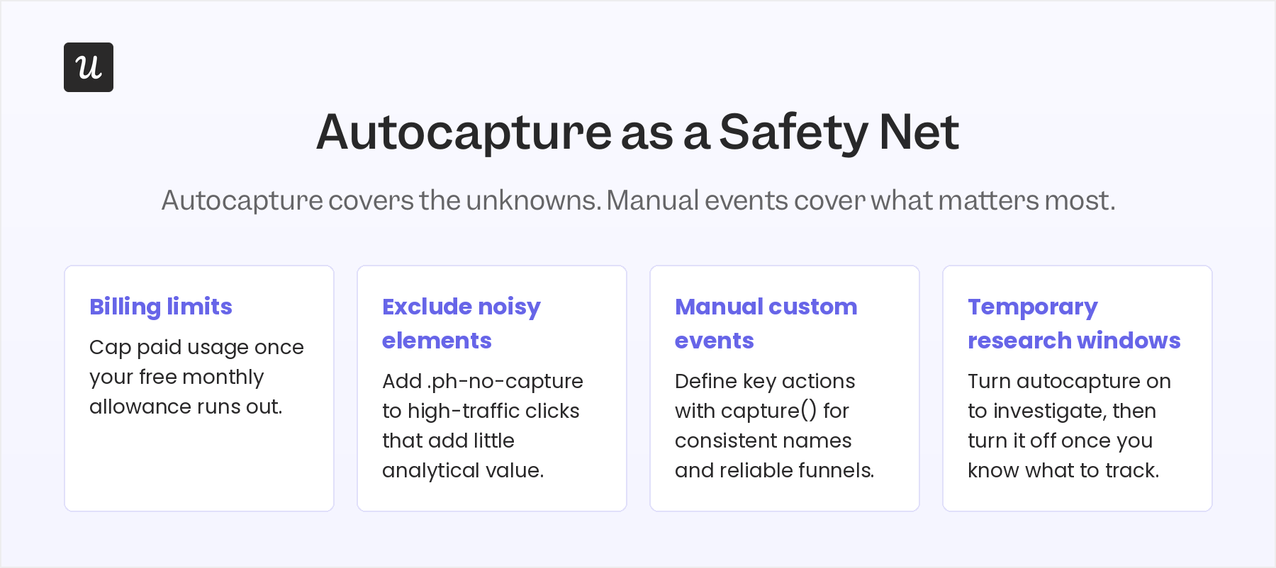 Autocapture as a safety net