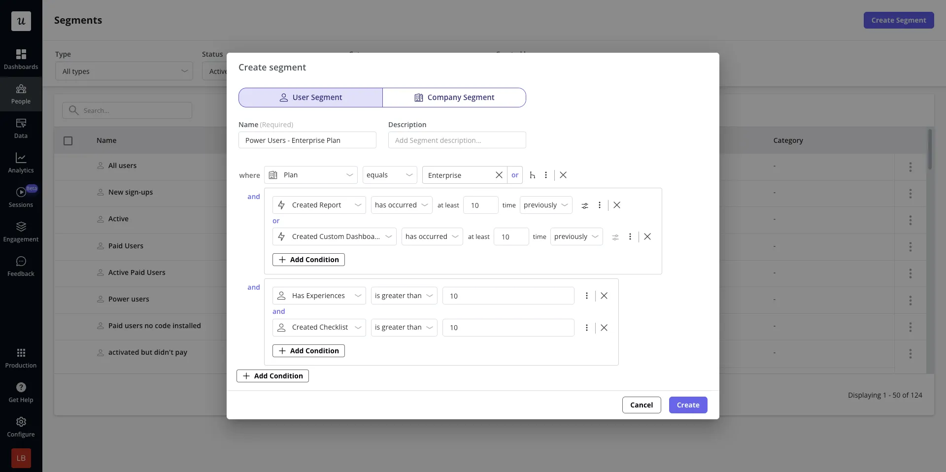Create-segment