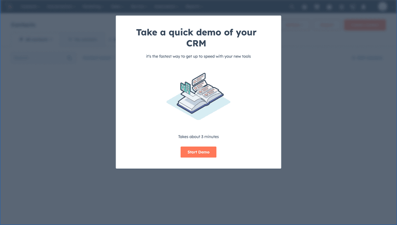 Hubspot onboarding demo