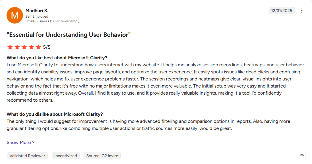 Clarity G2 review.