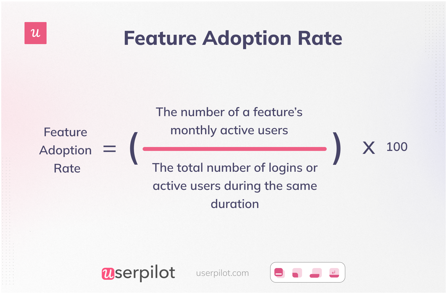 Feature adoption rate calculation